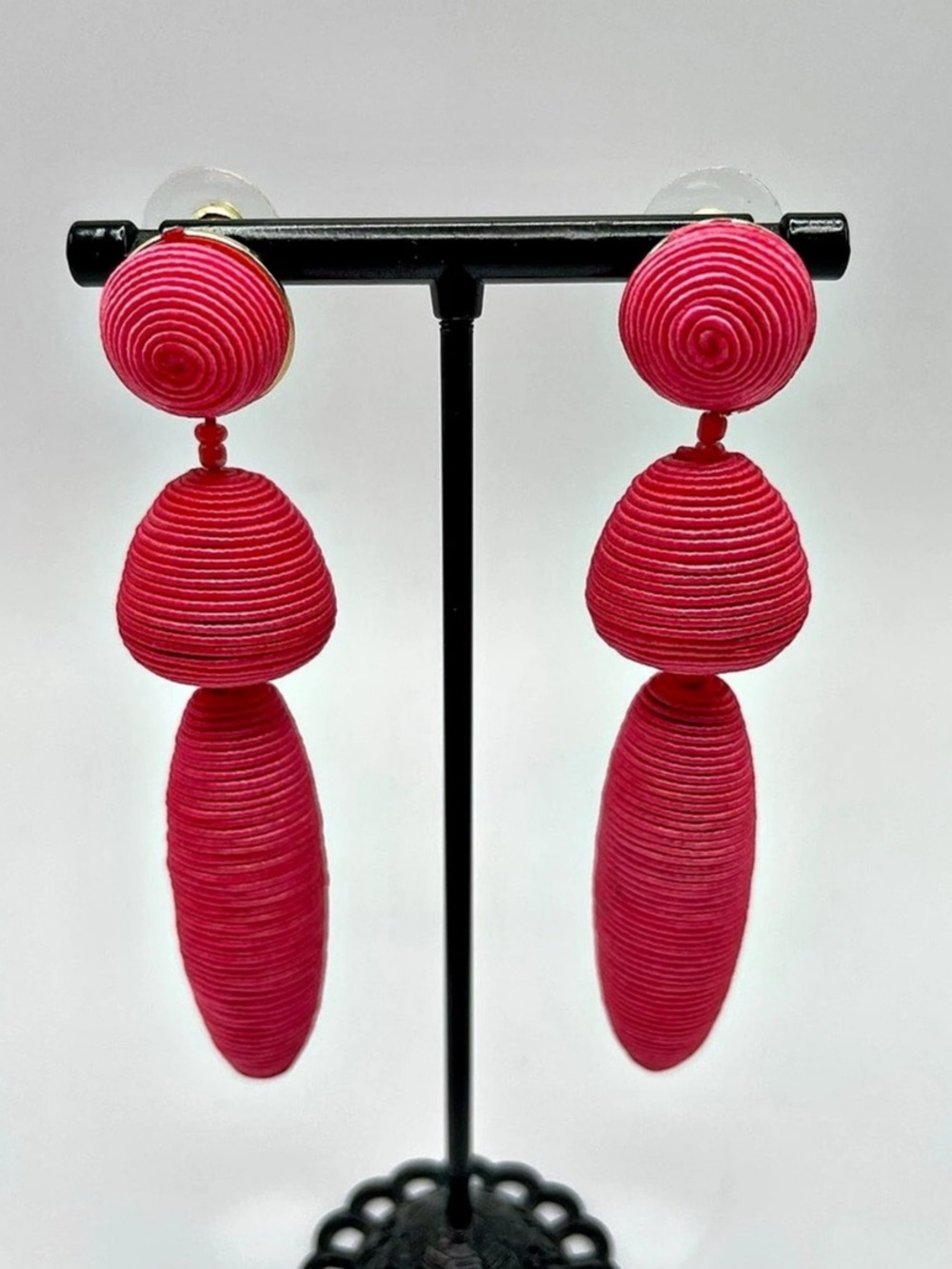 Sugarfix Pink Spiral Drop Earrings Like New